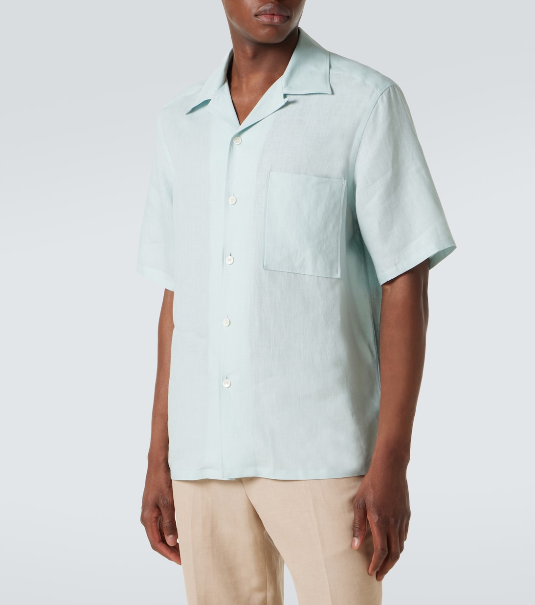 Zegna - Linen bowling shirt