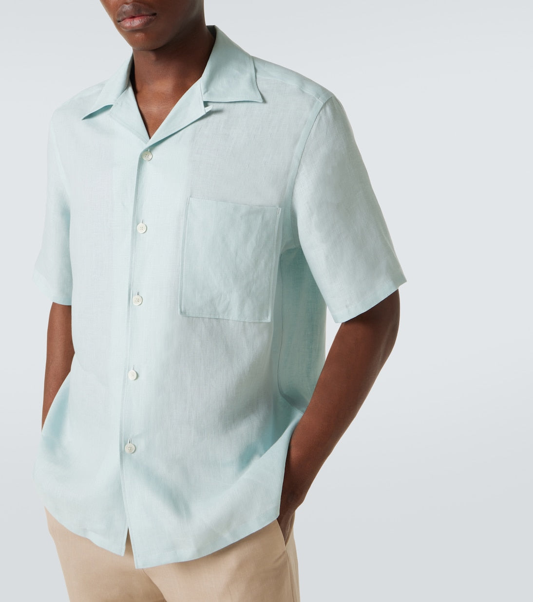 Zegna - Linen bowling shirt