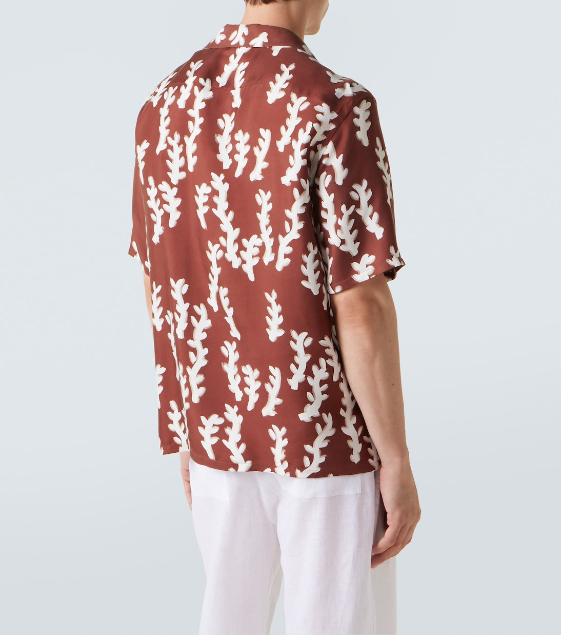 Zegna - Printed silk bowling shirt
