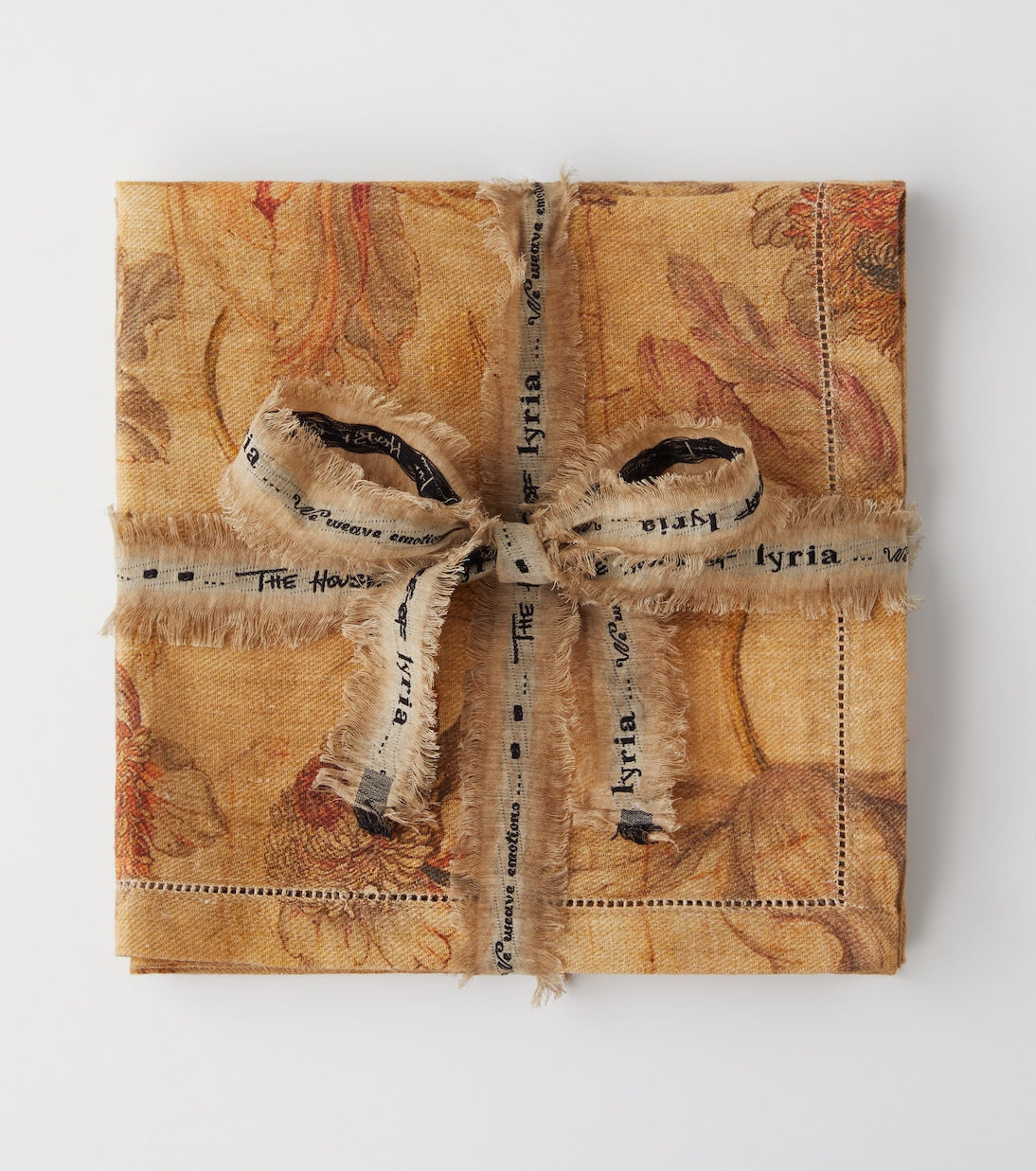 The House of Lyria - Otus set of 2 printed linen napkins