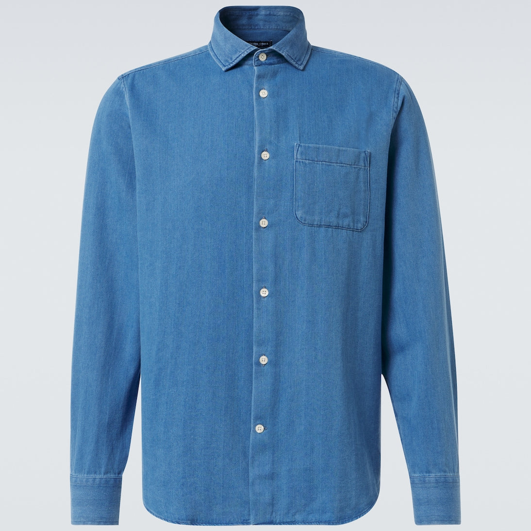 Frescobol Carioca - Emilio herringbone denim shirt