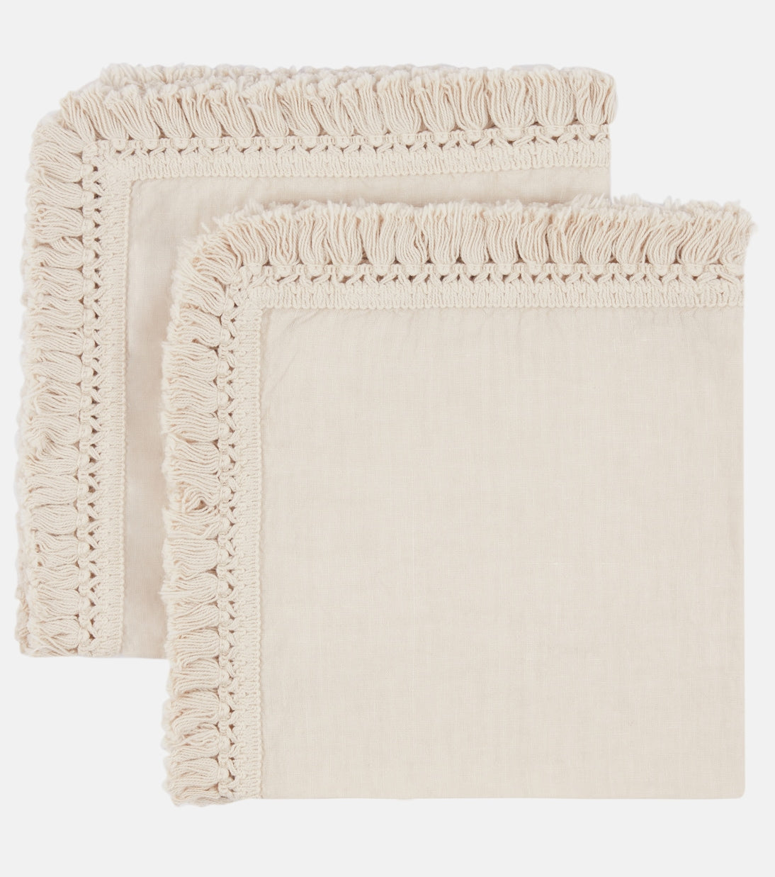Once Milano - Set of two fringed napkins