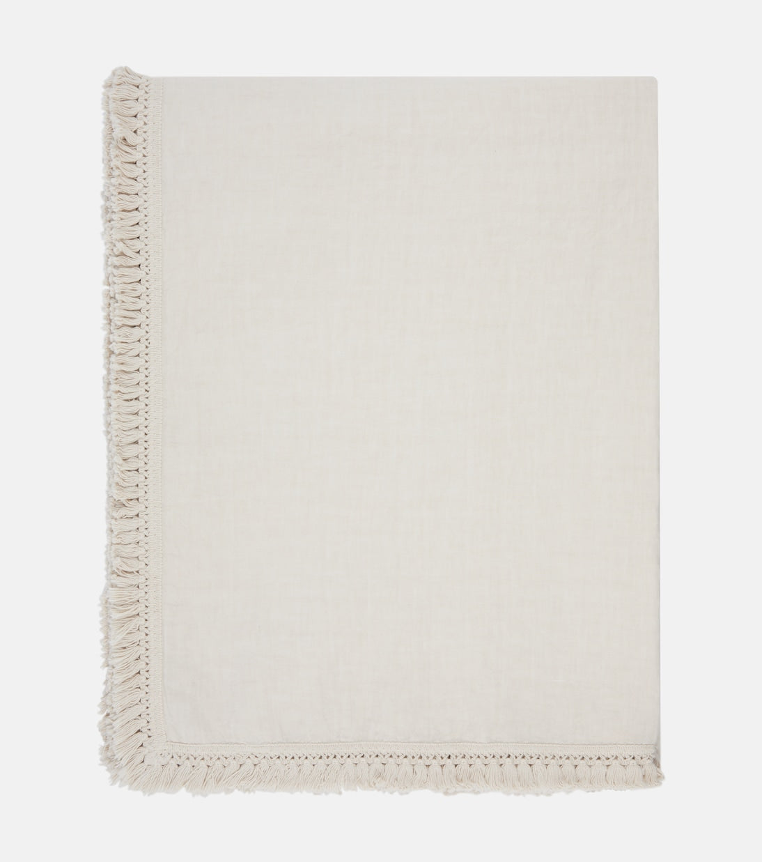 Once Milano - Medium fringed linen tablecloth