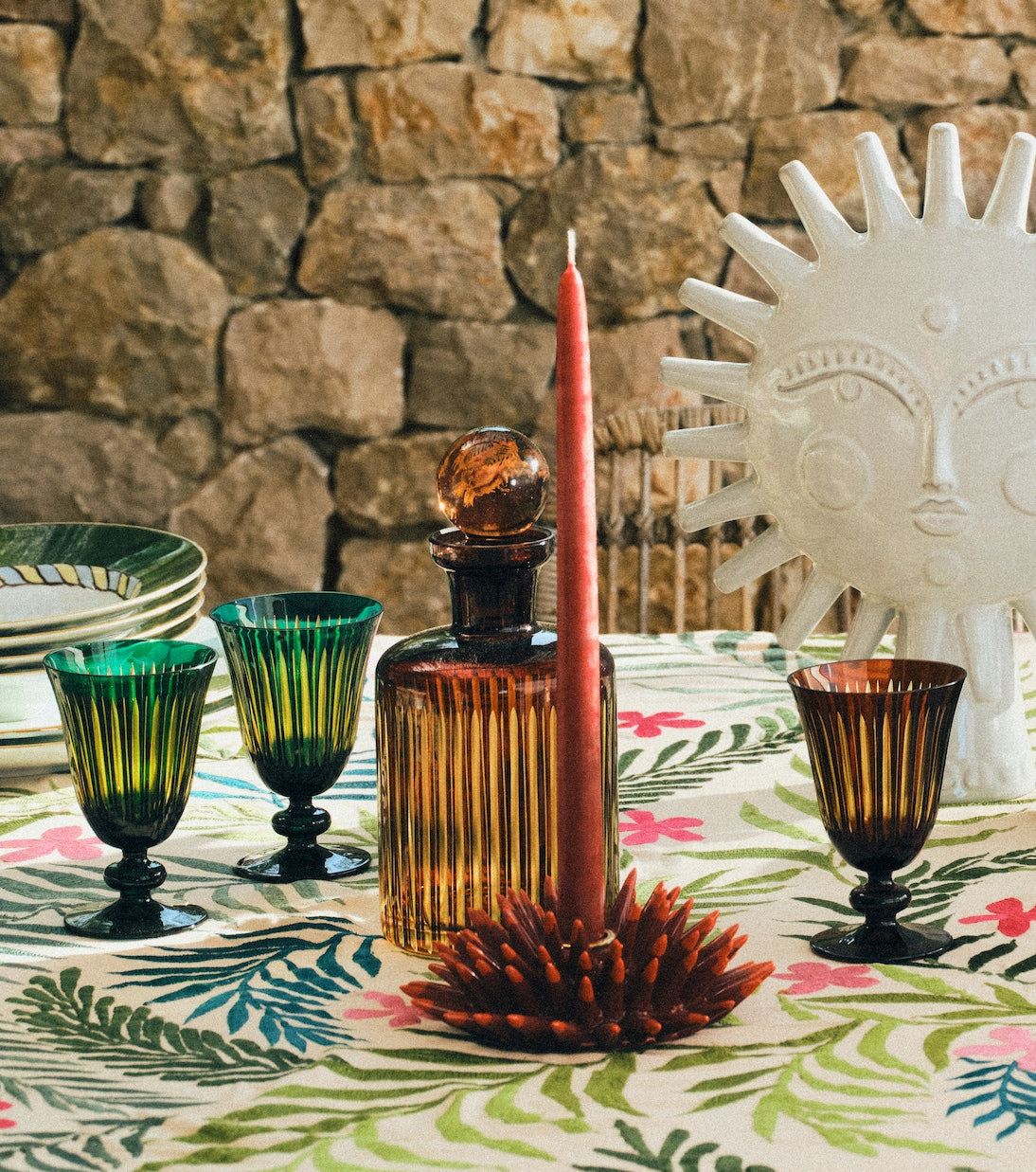 L'Objet - Prism set of 4 wine glasses
