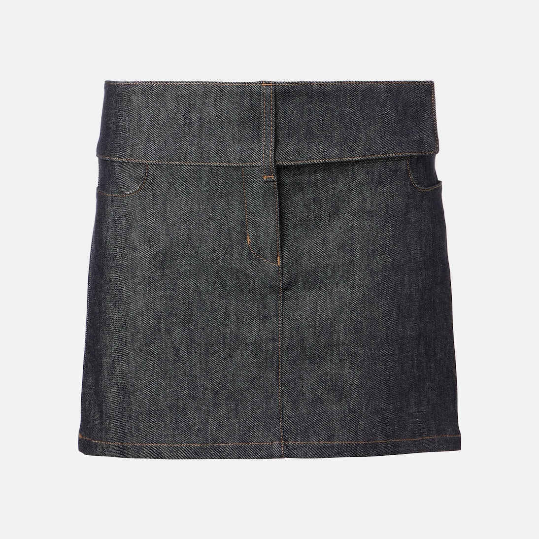 Courrèges - Belted denim miniskirt