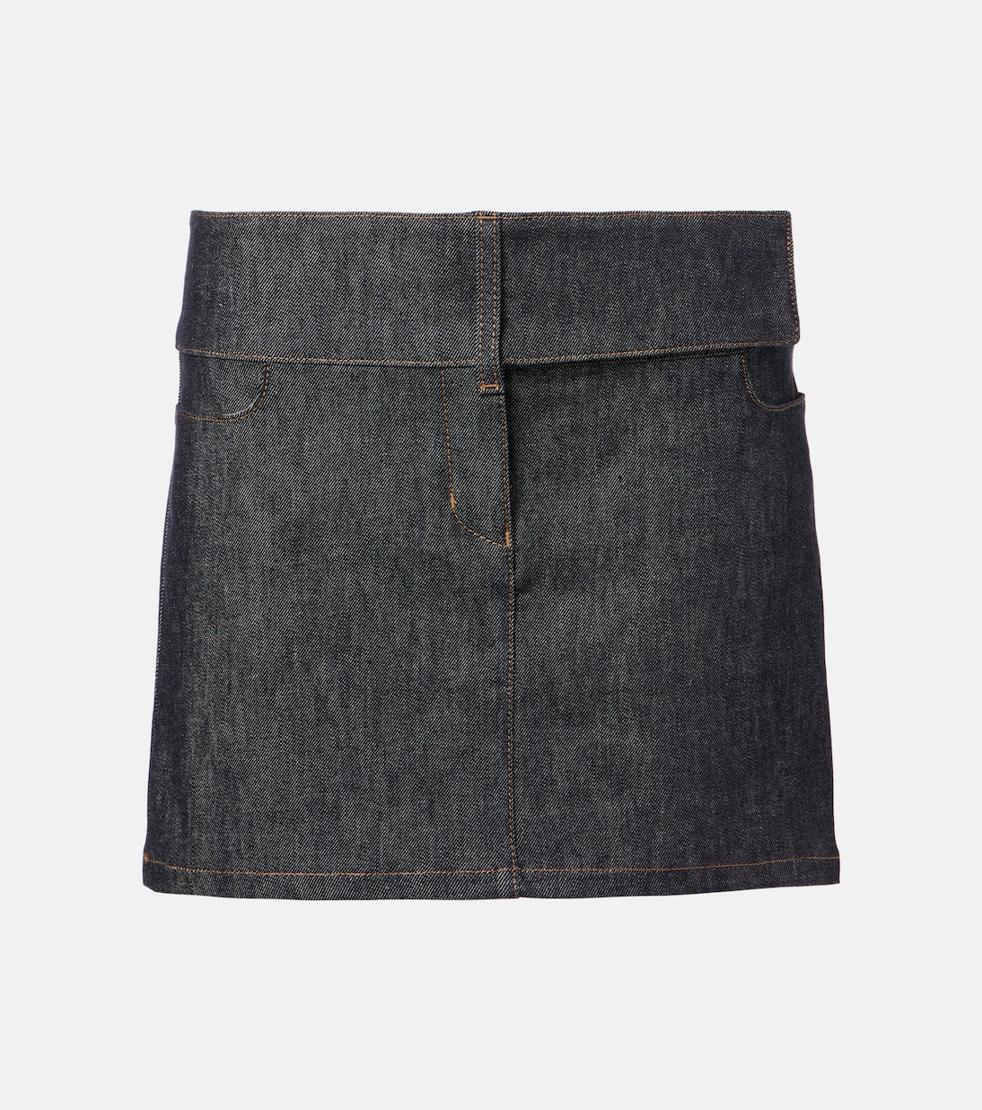 Courrèges - Belted denim miniskirt