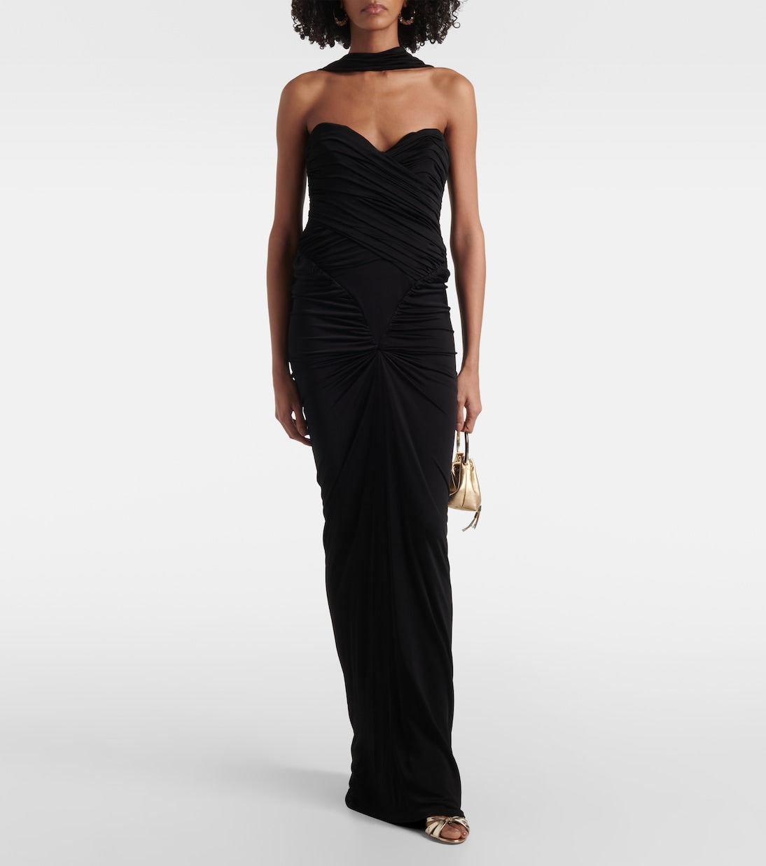 The New Arrivals Ilkyaz Ozel - Samsara ruched strapless gown