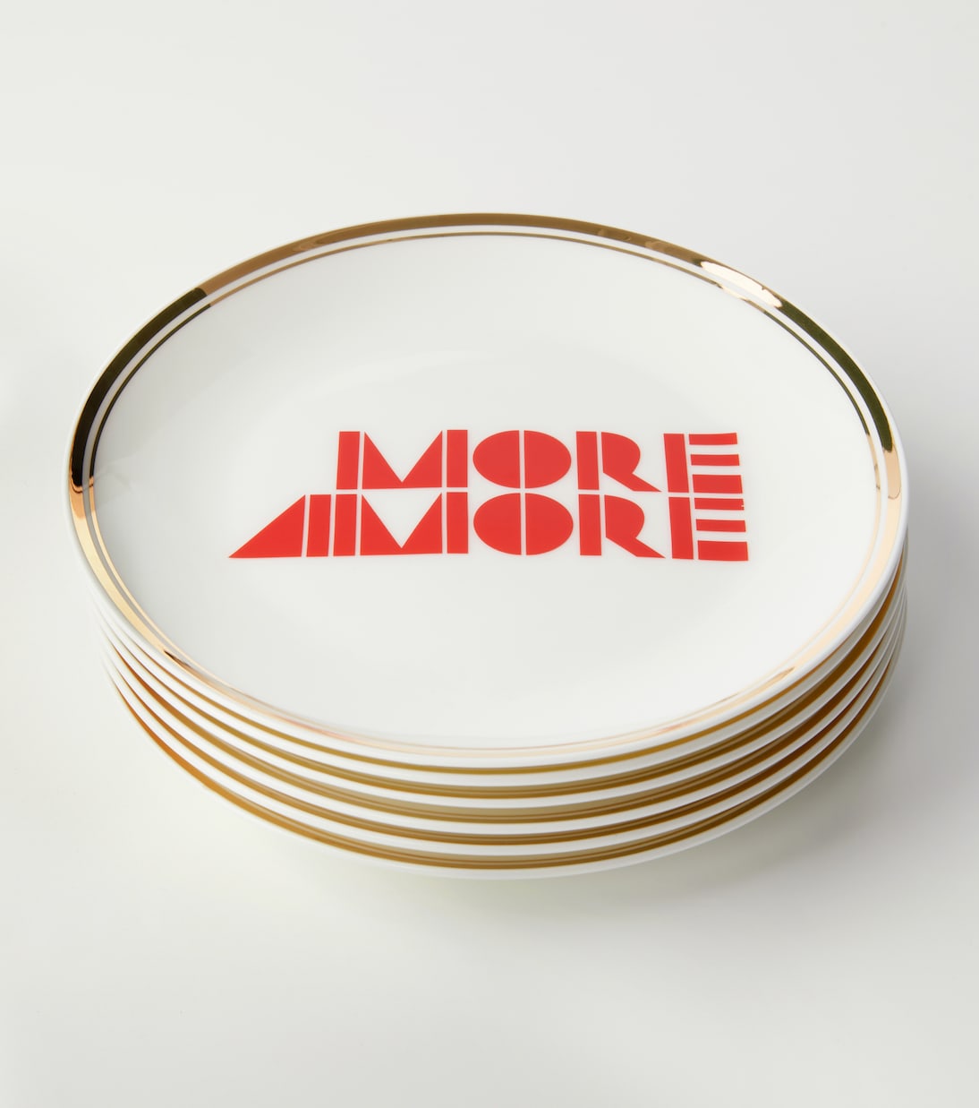 Bitossi - More Amore set of 6 porcelain dessert plates