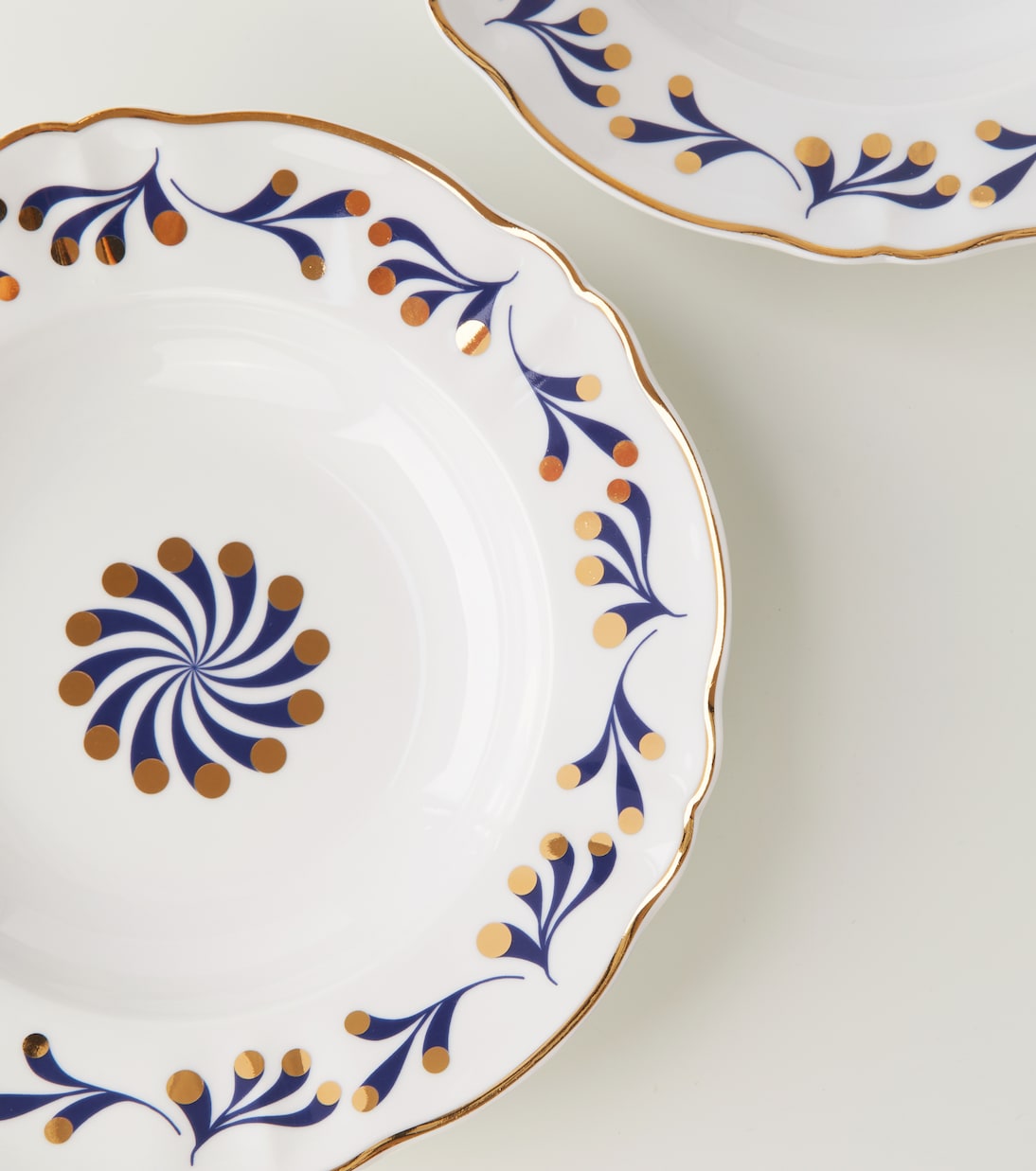 Bitossi - Marino set of 4 porcelain soup plates