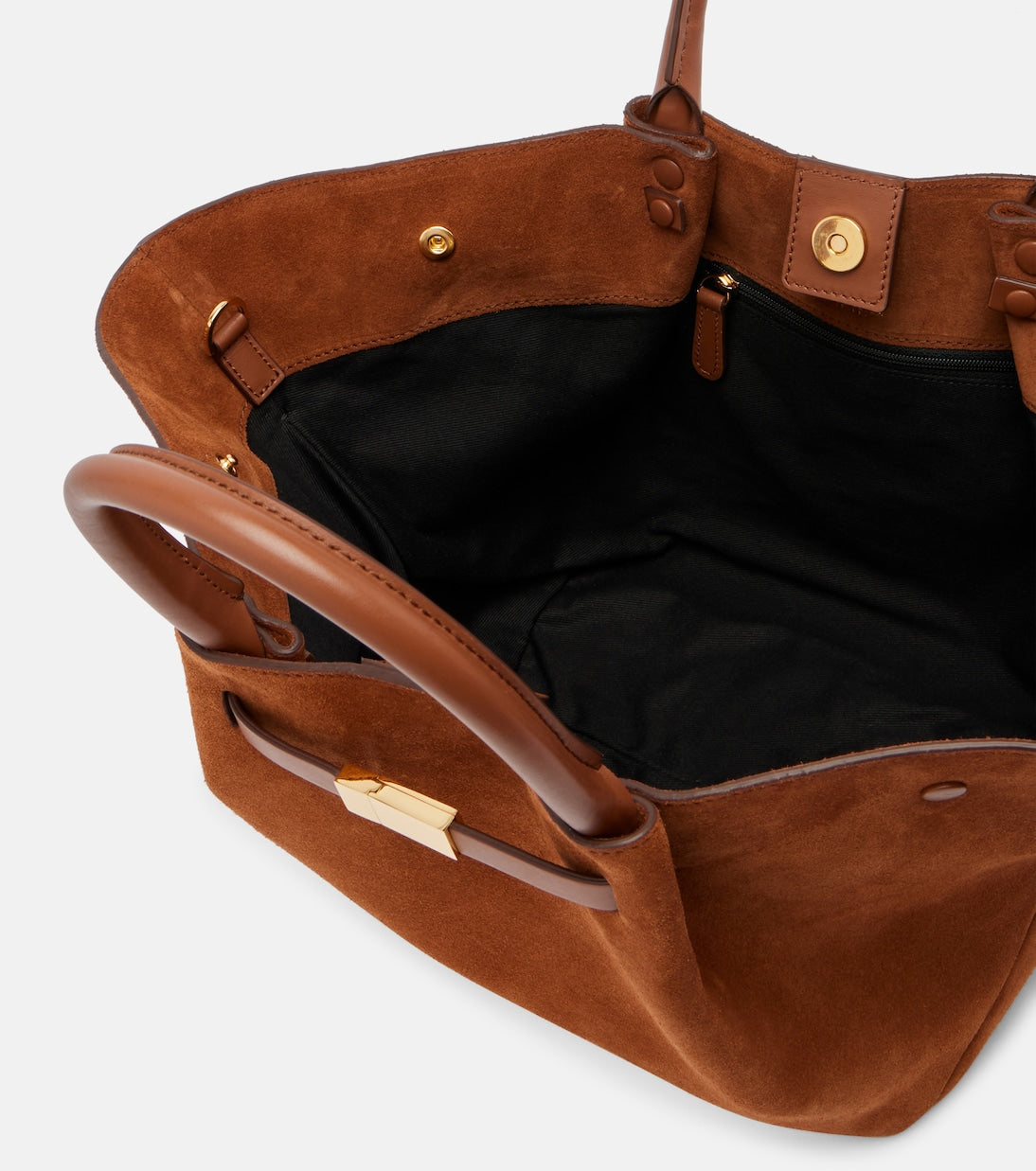 DeMellier - New York Midi suede top-handle bag