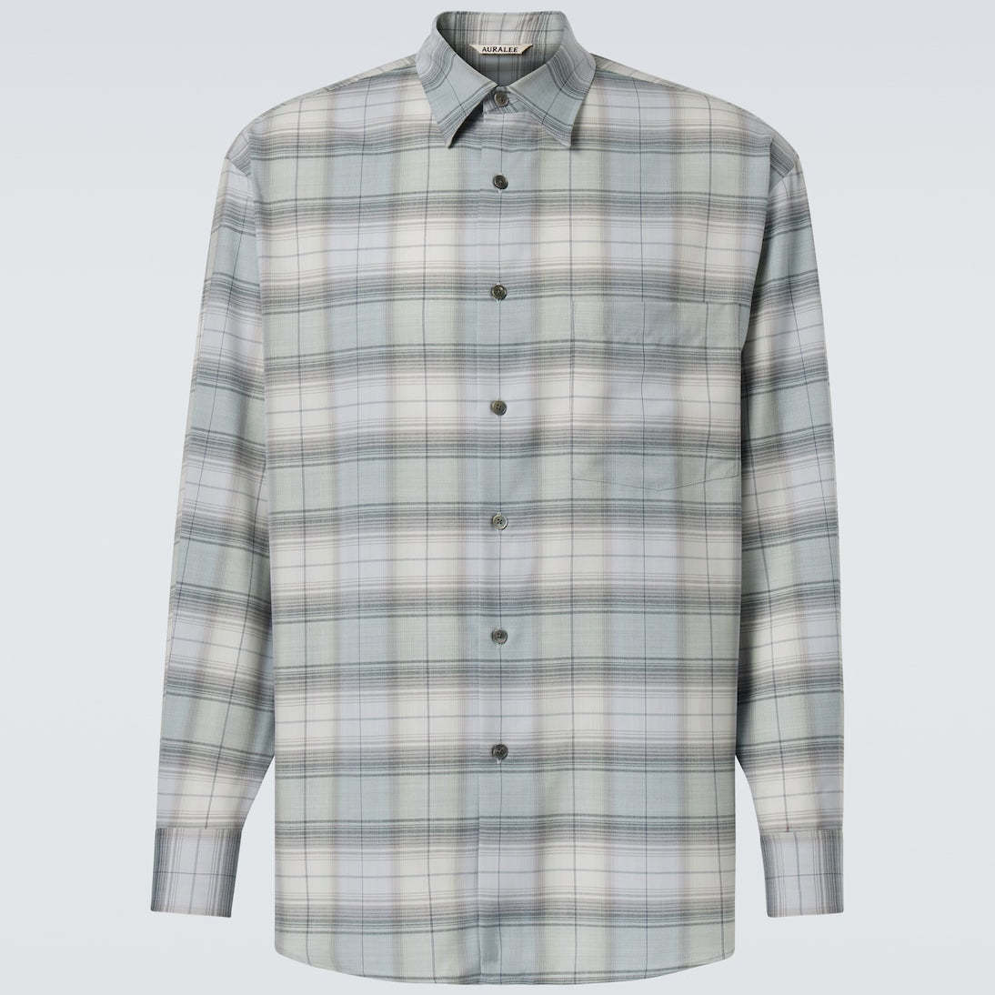 Auralee - Checked wool shirt