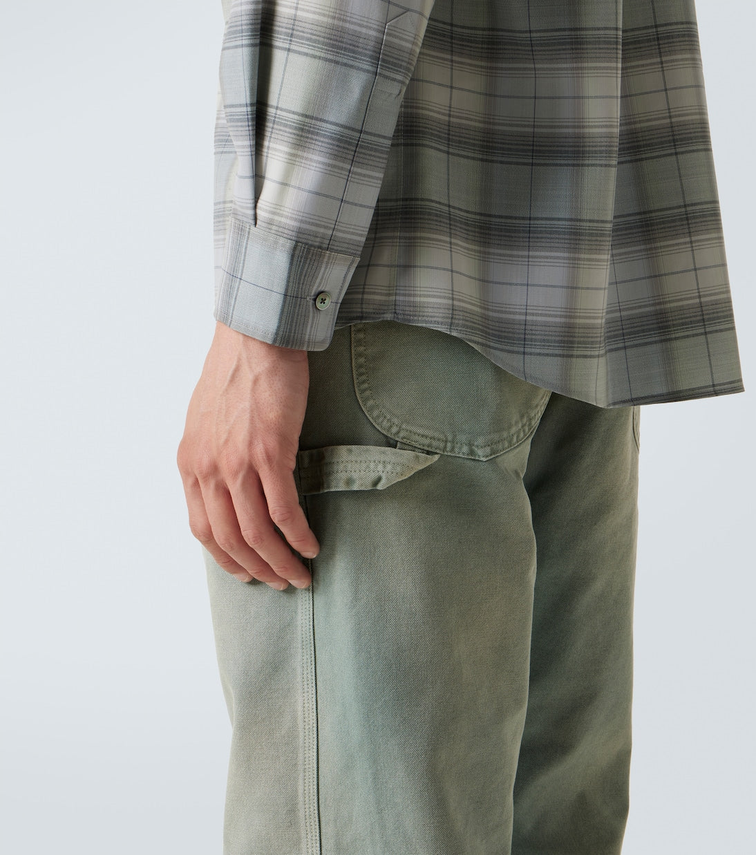 Auralee - Checked wool shirt