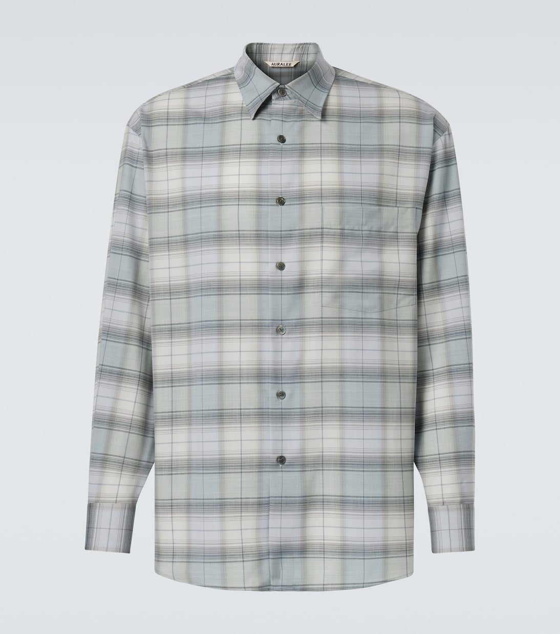 Auralee - Checked wool shirt