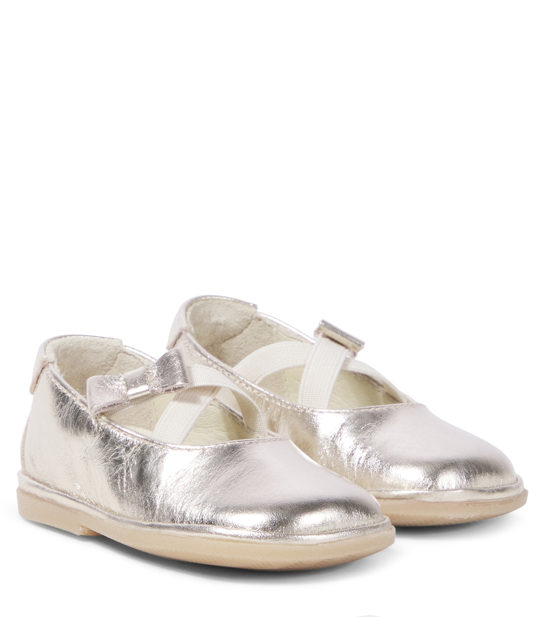 PèPè - Baby metallic leather ballet flats