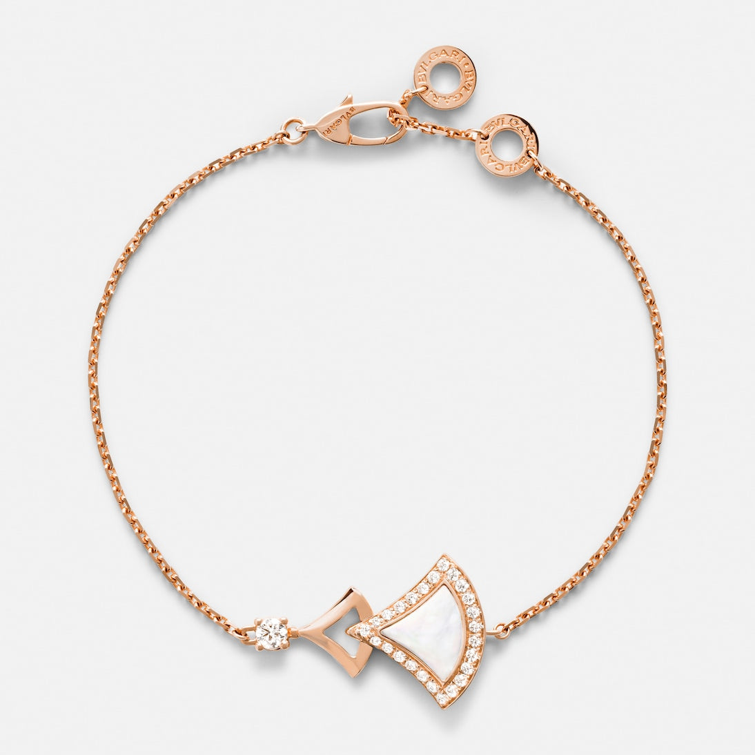 Bvlgari - Divas' Dream 18kt rose gold bracelet with mother-of-pearl and diamonds