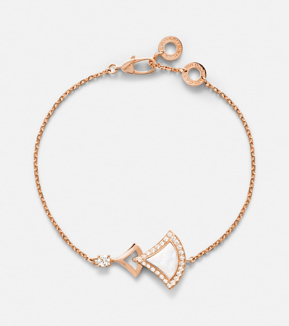 Bvlgari - Divas' Dream 18kt rose gold bracelet with mother-of-pearl and diamonds