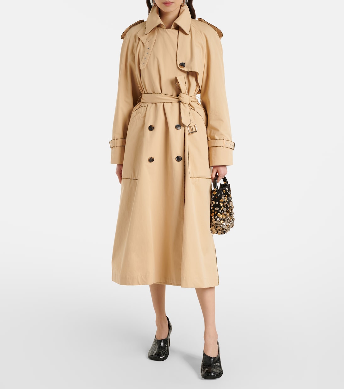 Dries Van Noten - Cotton poplin trench coat