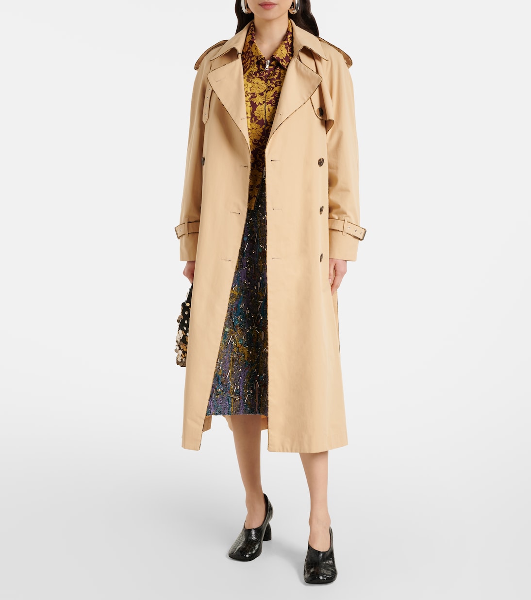 Dries Van Noten - Cotton poplin trench coat