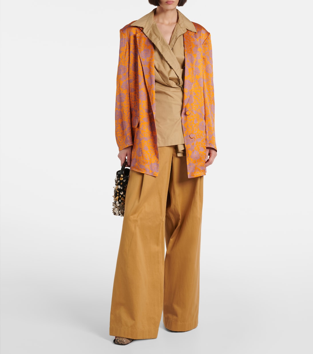 Dries Van Noten - Floral jacquard blazer