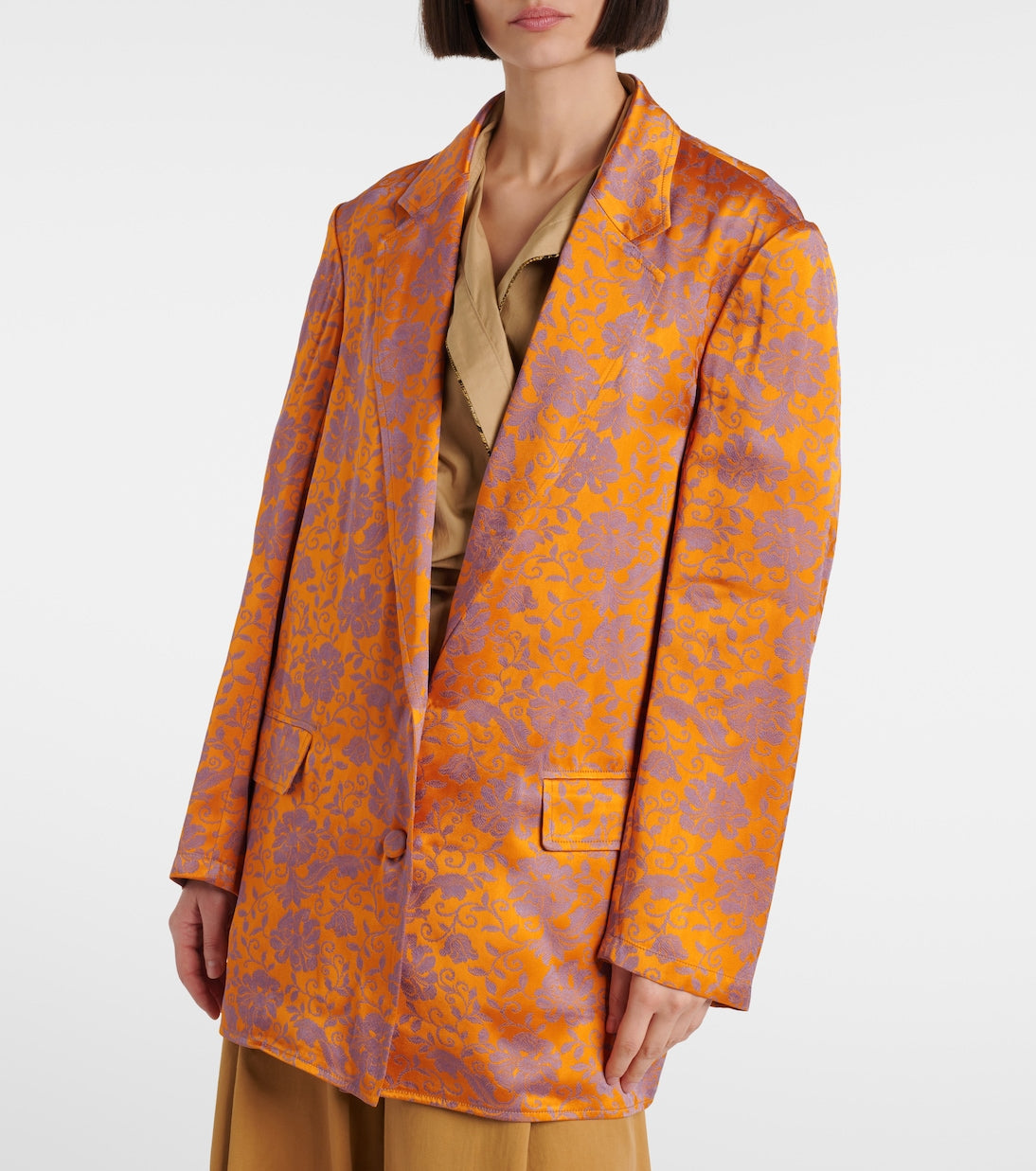 Dries Van Noten - Floral jacquard blazer