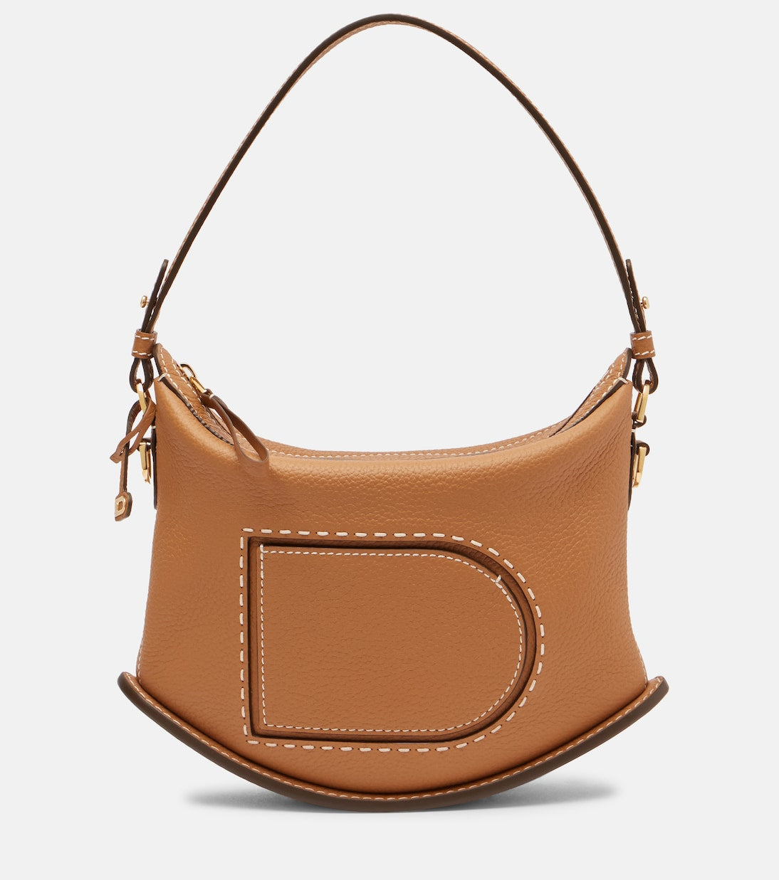 Delvaux - Pin Swing Surpiqué leather shoulder bag