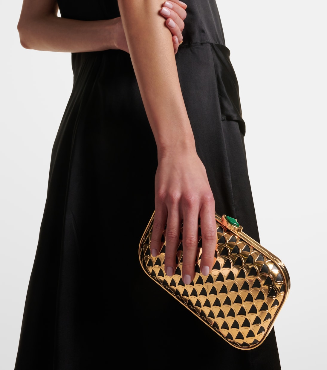 Bvlgari - Calla leather clutch