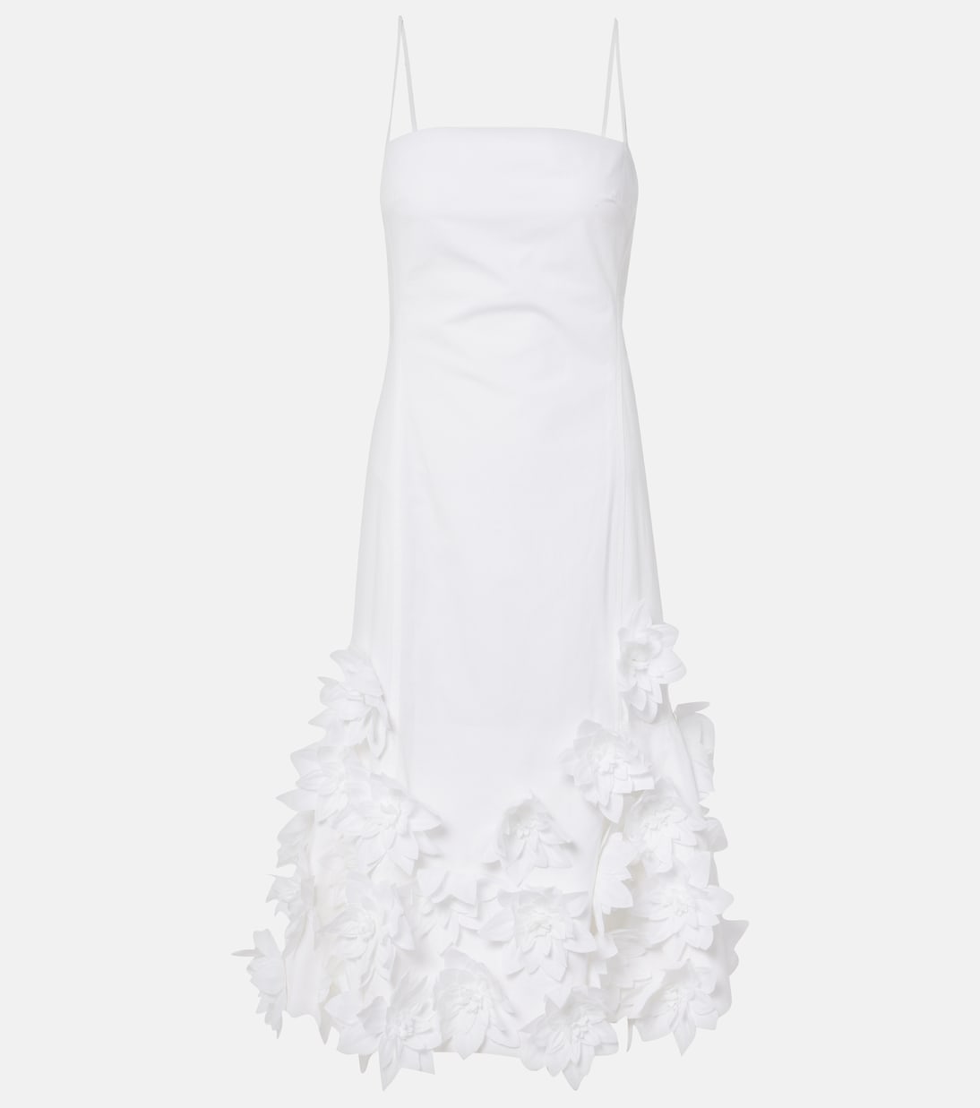 Simkhai - Bella floral-appliqué cotton midi dress