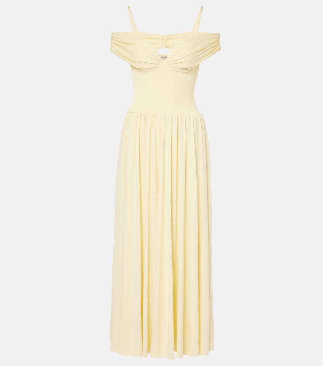 Simkhai - Amarantha draped jersey maxi dress