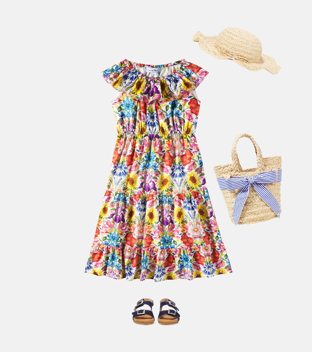 Tartine et Chocolat - Raffia sun hat