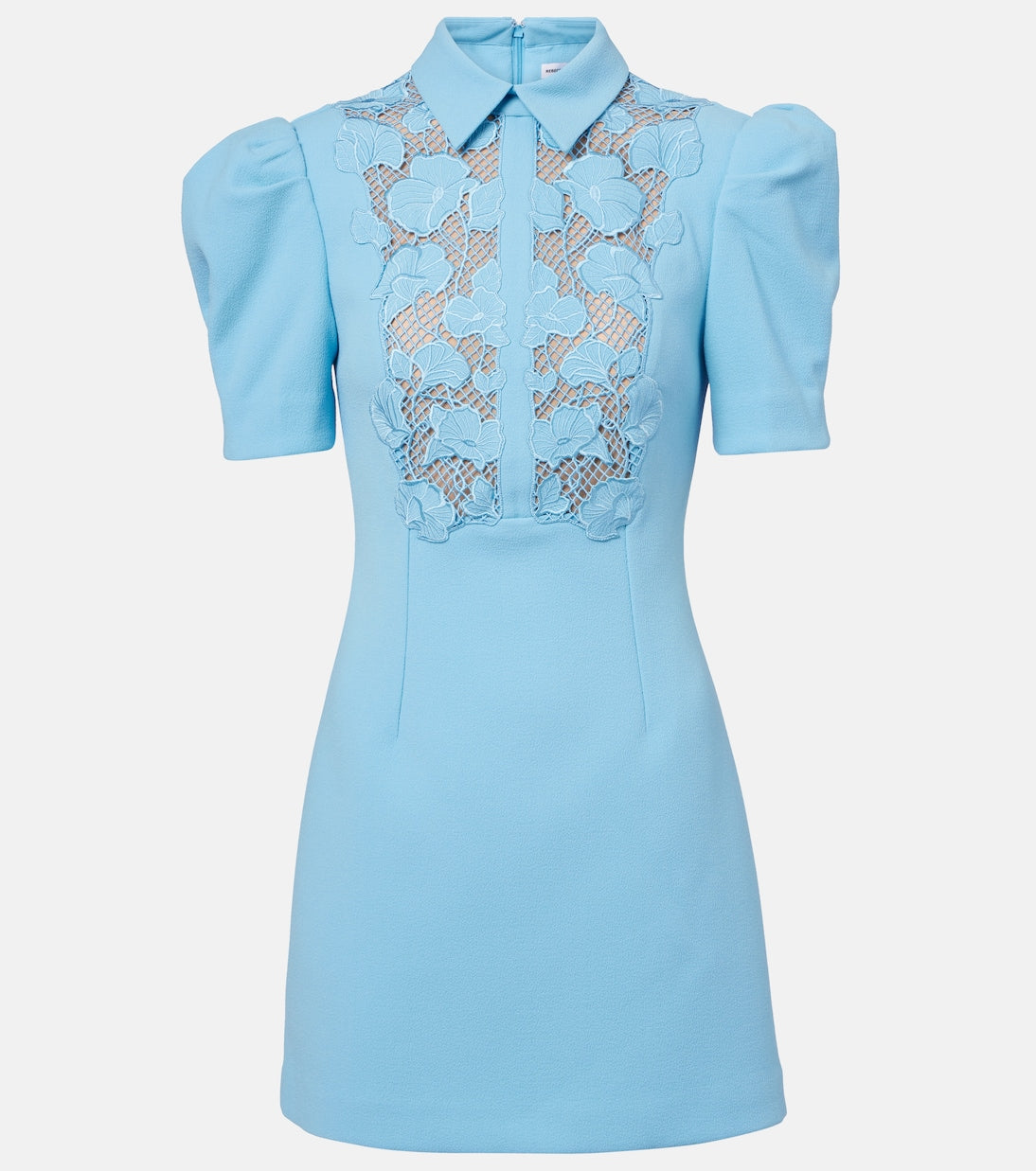 Rebecca Vallance - Skye lace-trimmed crêpe minidress