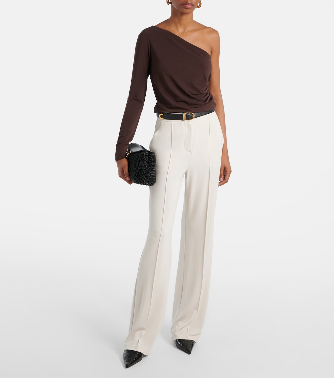 Max Mara - Dinda high-rise jersey straight pants