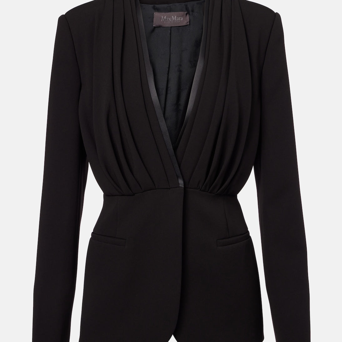 Max Mara - Gradi draped crêpe jacket