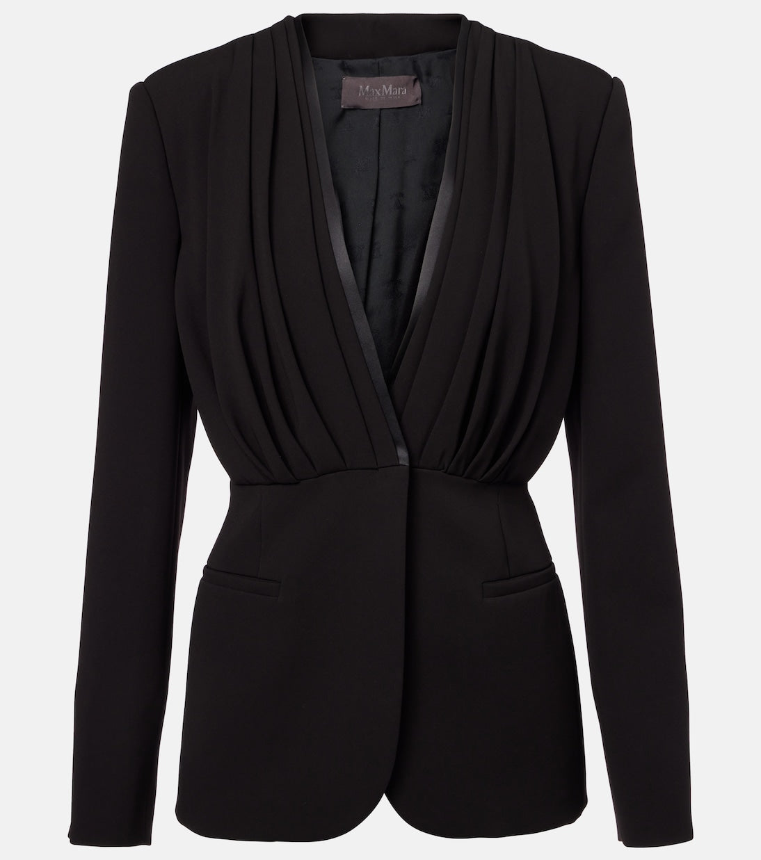 Max Mara - Gradi draped crêpe jacket