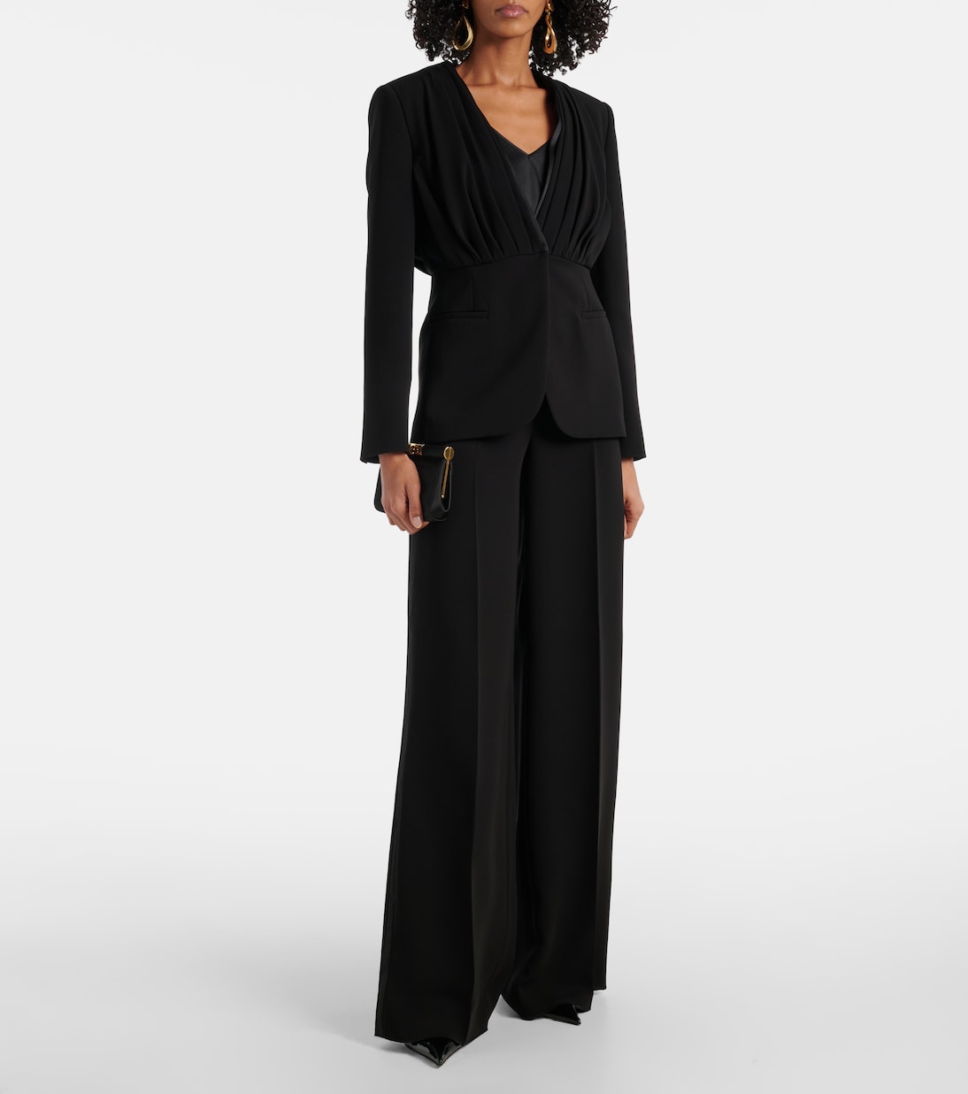 Max Mara - Gradi draped crêpe jacket