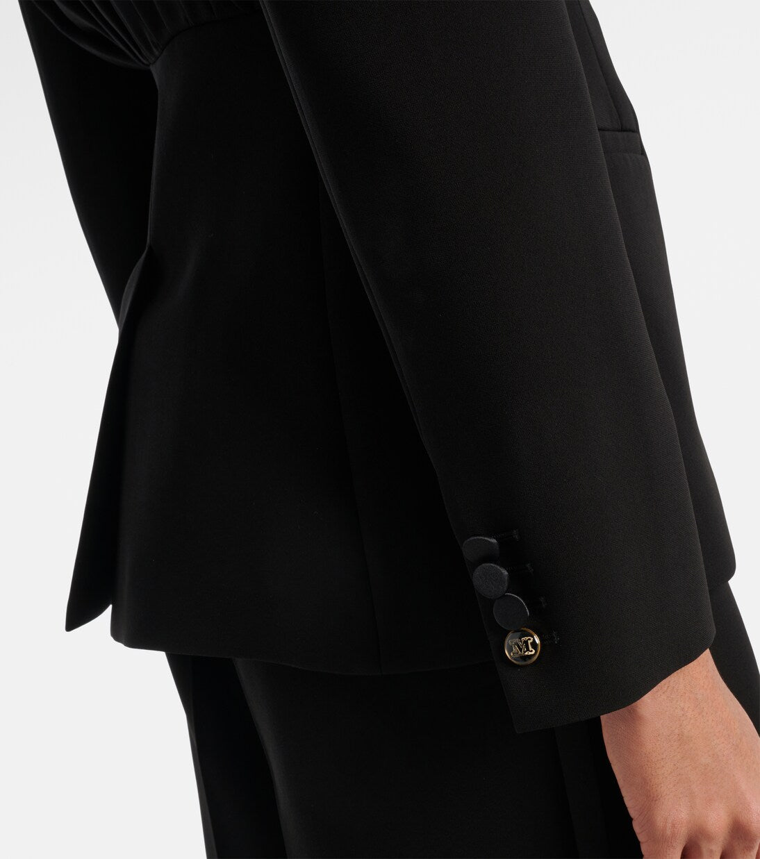 Max Mara - Gradi draped crêpe jacket