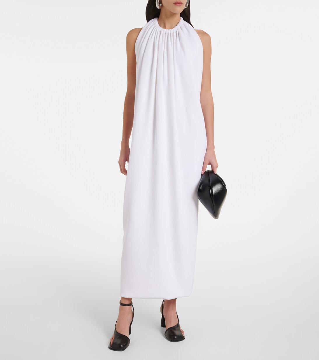 Sportmax - Alceste draped halterneck maxi dress