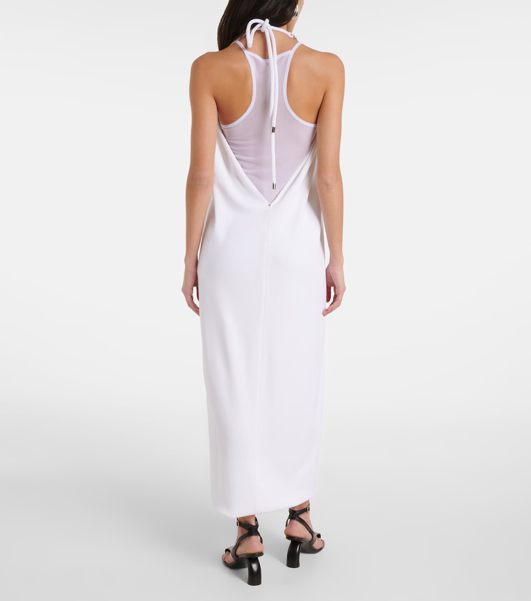 Sportmax - Alceste draped halterneck maxi dress