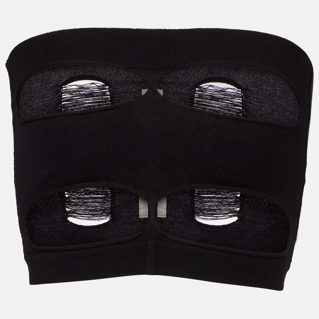 Rick Owens - Cutout strapless wool top