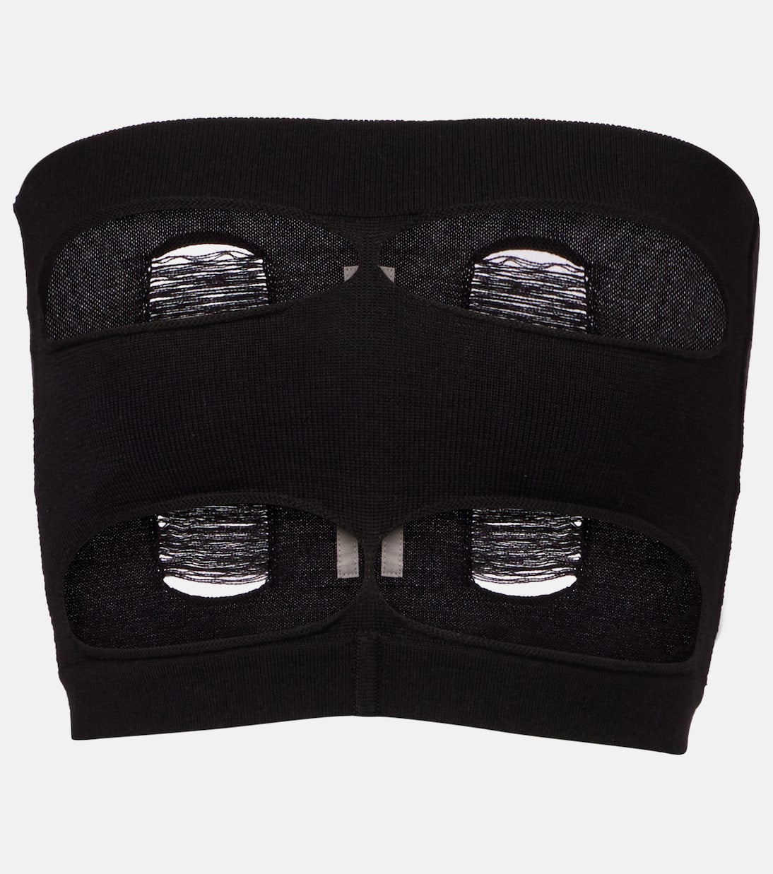 Rick Owens - Cutout strapless wool top