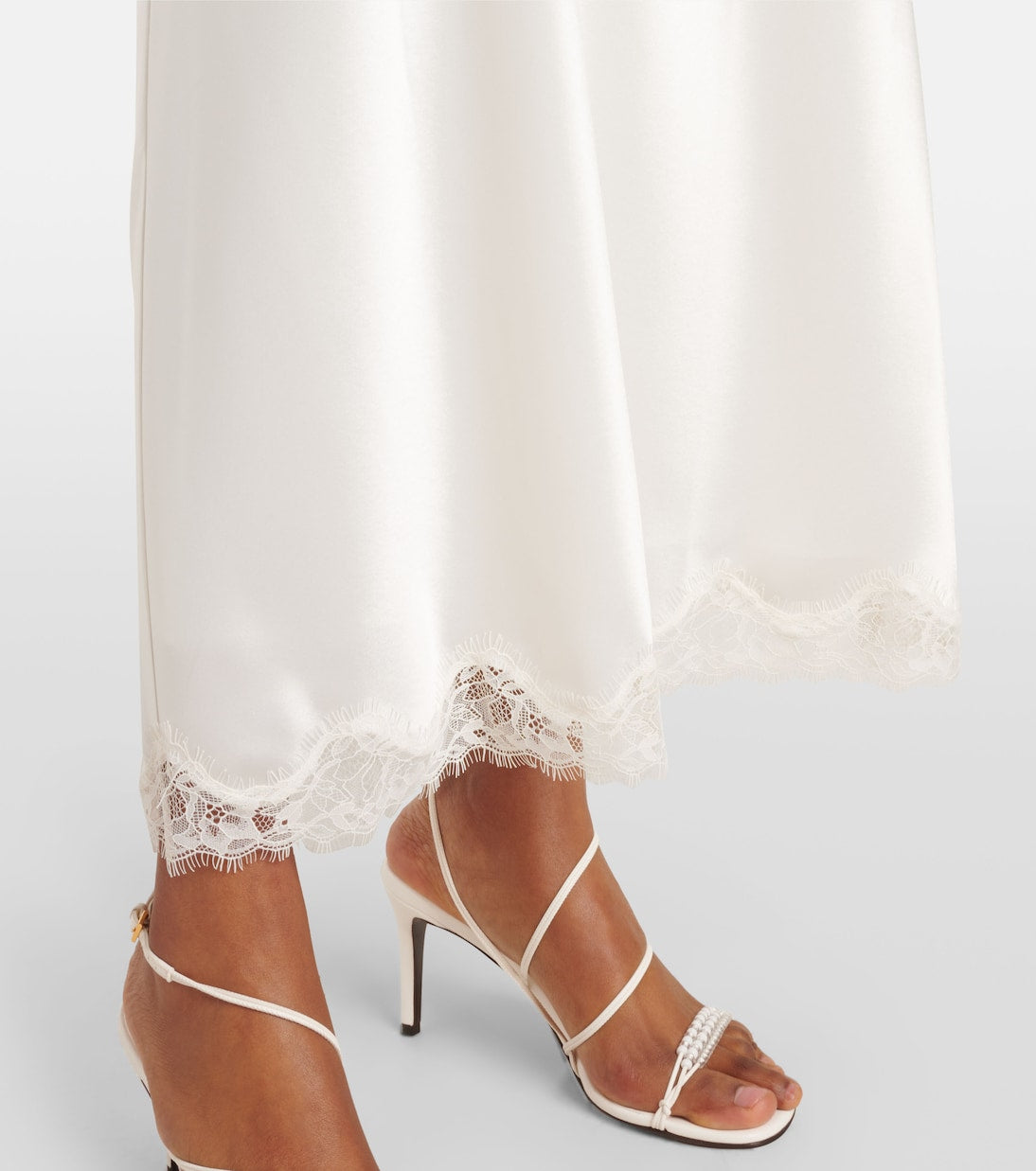 Rixo - Bridal Harlan lace-trimmed satin slip dress