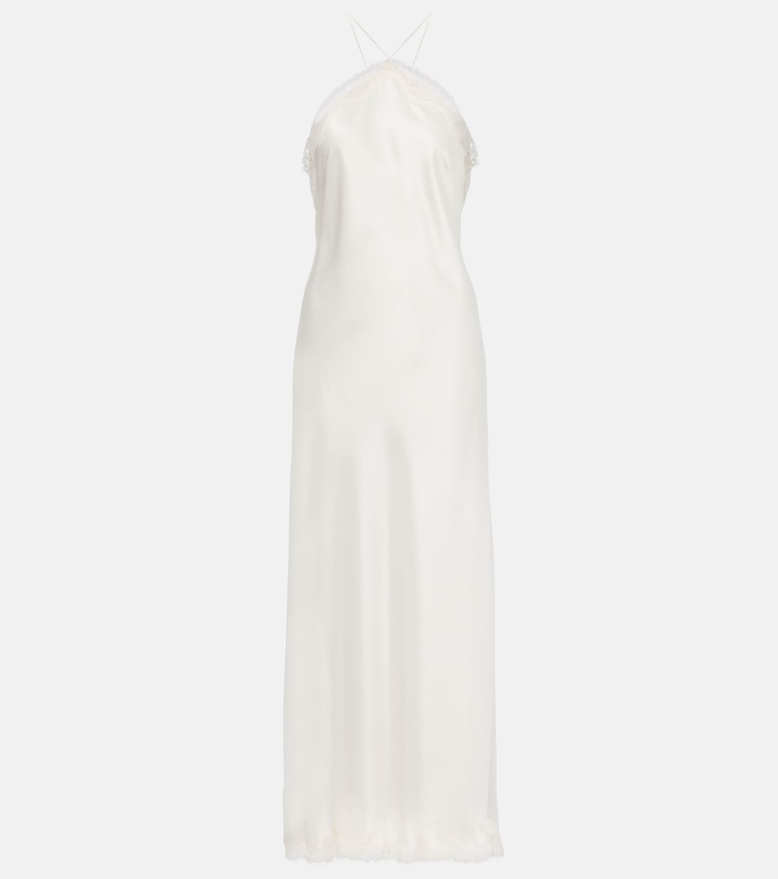 Rixo - Bridal Harlan lace-trimmed satin slip dress