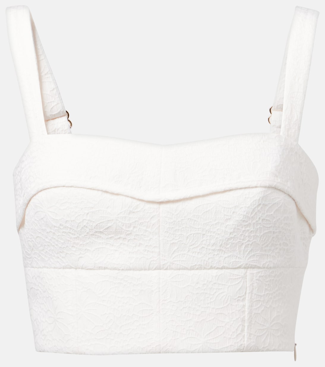 Veronica Beard - Faxon jacquard crop top