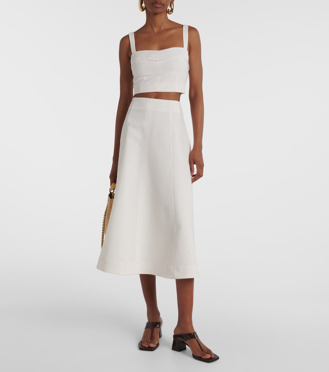 Veronica Beard - Faxon jacquard crop top