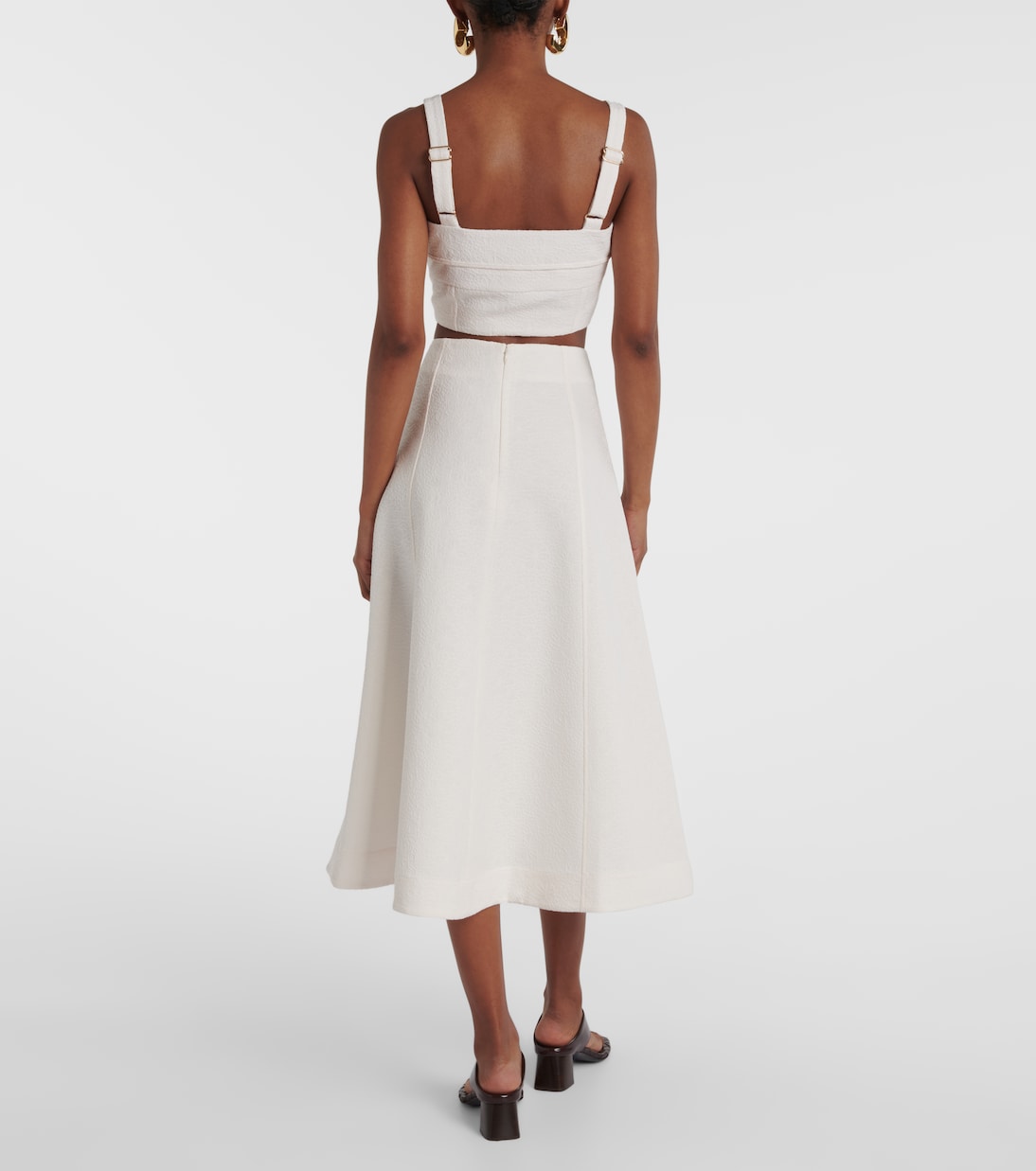 Veronica Beard - Faxon jacquard crop top