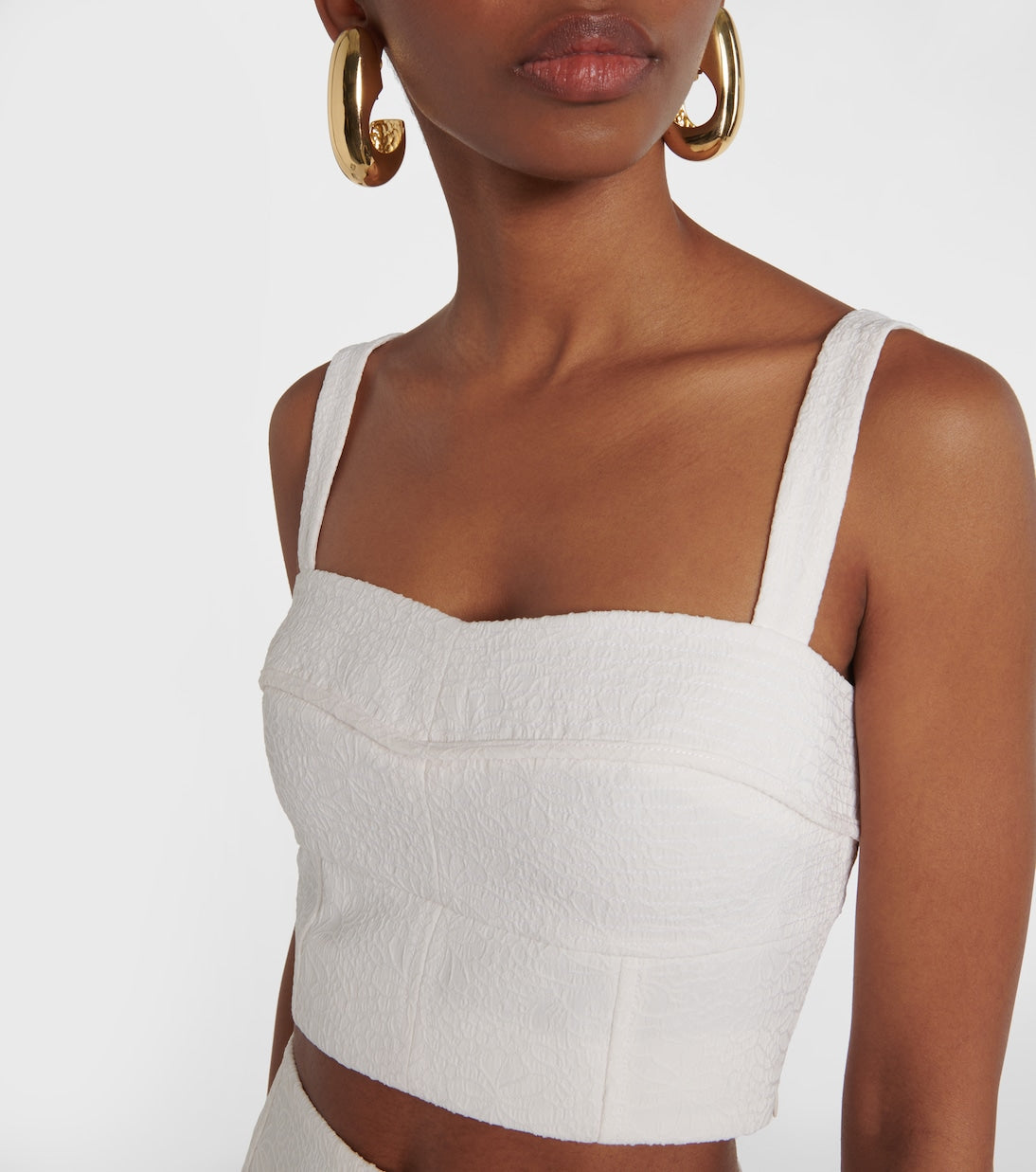 Veronica Beard - Faxon jacquard crop top