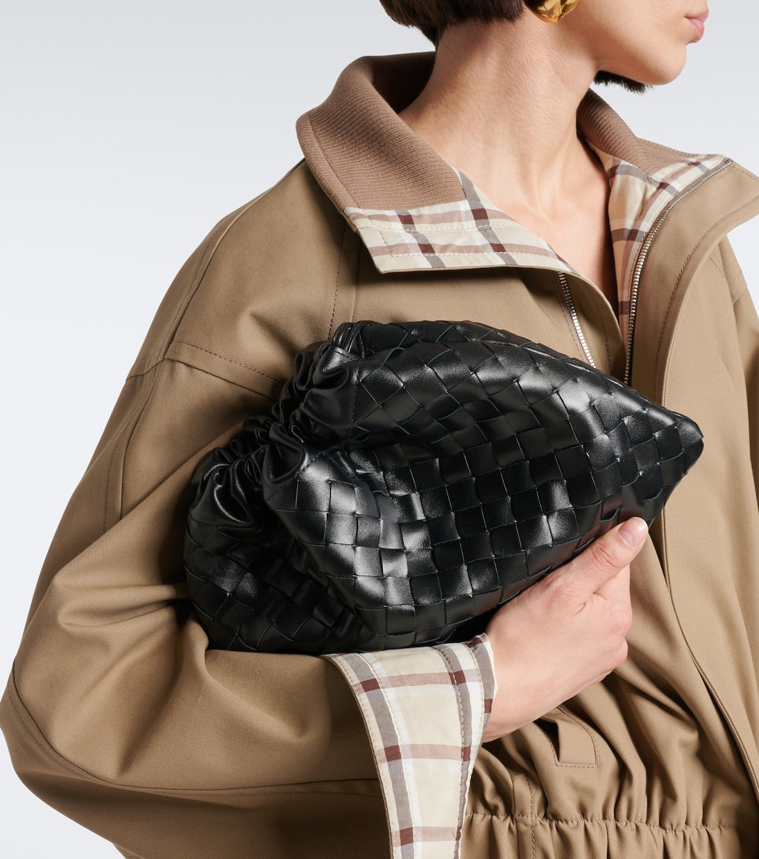 Bottega Veneta - Dustbag Intrecciato leather clutch