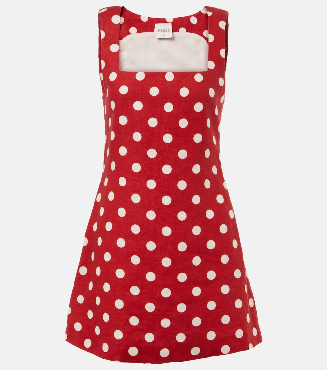 Posse - Alice polka-dot linen minidress