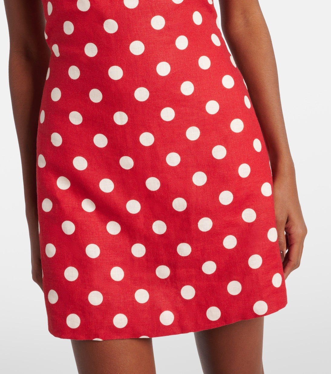 Posse - Alice polka-dot linen minidress