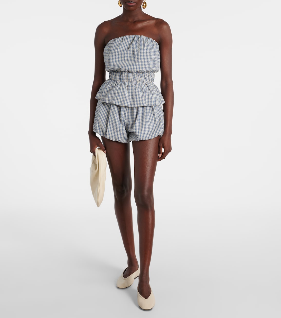 Posse - Aurelia gingham cotton shorts