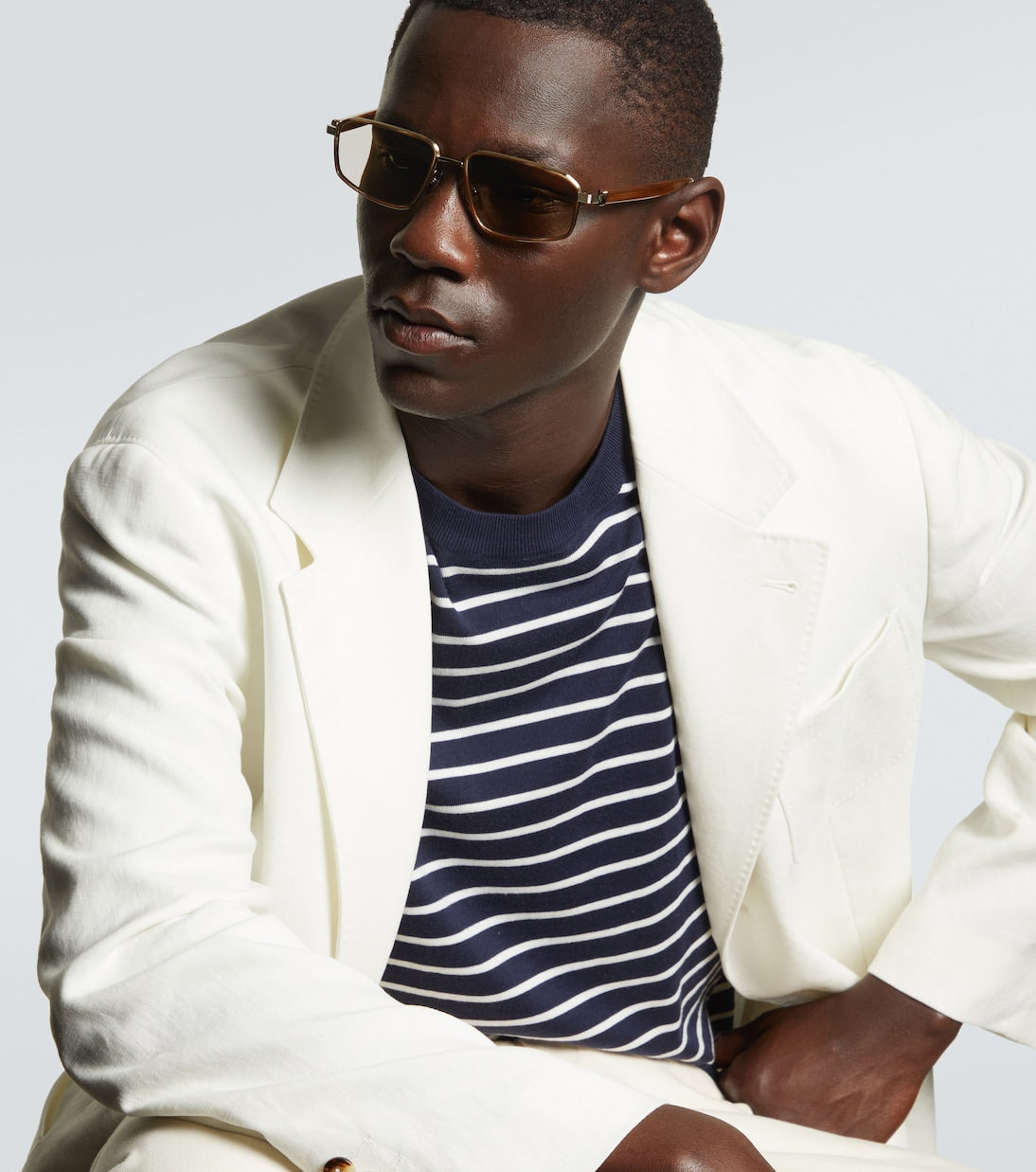 Brunello Cucinelli - Jarama rectangular sunglasses